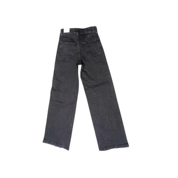 MNG Mango Girl Culotte Jeans Black XXS (152 cm) Teen Wide-Leg Denim Pants - Picture 3 of 5